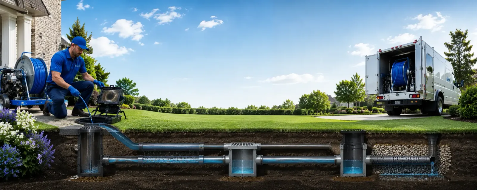 Outdoor drain cleaning information for West Lebanon, NH